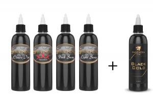 Panthera Ink Set + Black Gold - 5 x 150ml