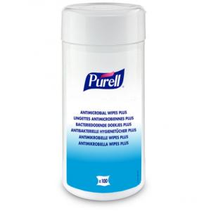  PURELL® Antimicrobial Wipes Plus - box of 100 
