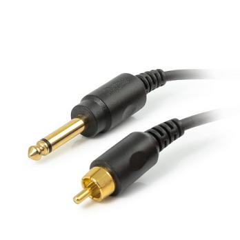 RCA CABLE - INKJECTA - STRAIGHT, BLACK