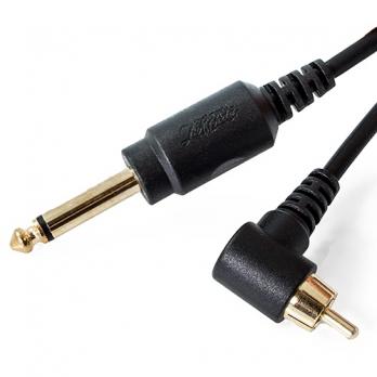RCA CABLE - INKJECTA - ANGLED, BLACK